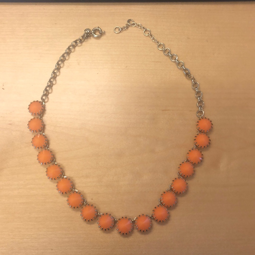 J.Crew orange and gold necklace